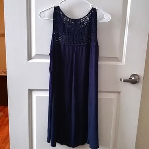 FOREVER 21 Navy Blue Shift Dress Women Size S